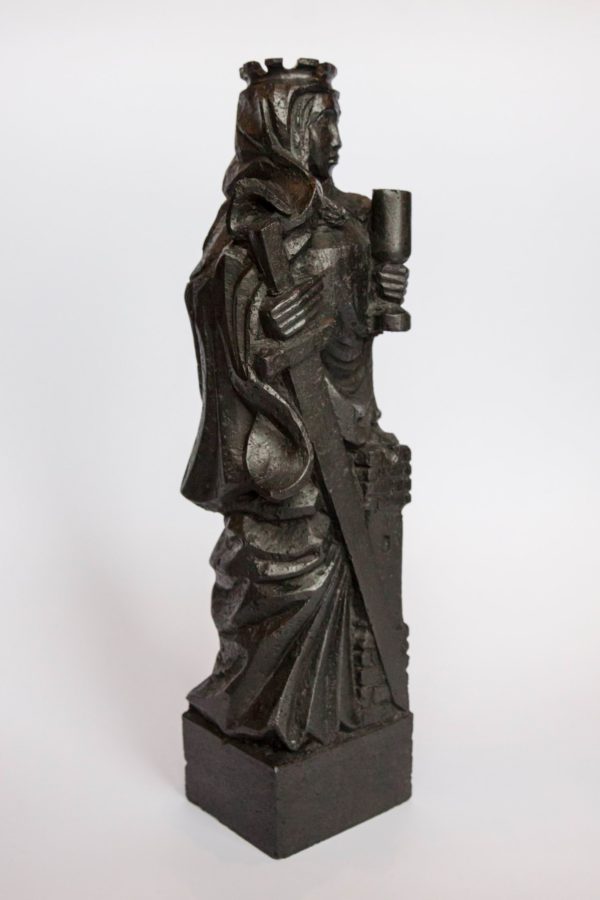 Kamienne statuetki św. Barbary